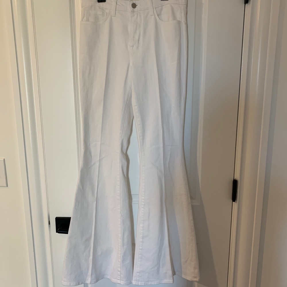 NWT L’Agence White Solana Bell Jeans